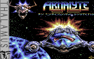 Armalyte — title screen, Commodore 64