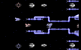 Armalyte — in-game screenshot, Commodore 64