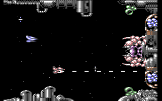 Armalyte — in-game screenshot, Commodore 64