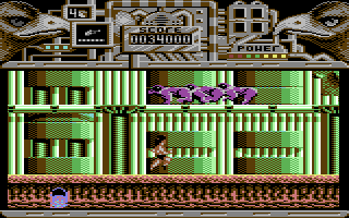Hawkeye — in-game screenshot, Commodore 64