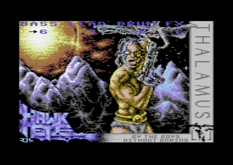 Hawkeye — emulator screenshot, Commodore 64