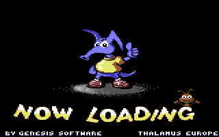 Nobby the Aardvark — in-game screenshot, Commodore 64