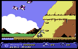 Nobby the Aardvark — in-game screenshot, Commodore 64