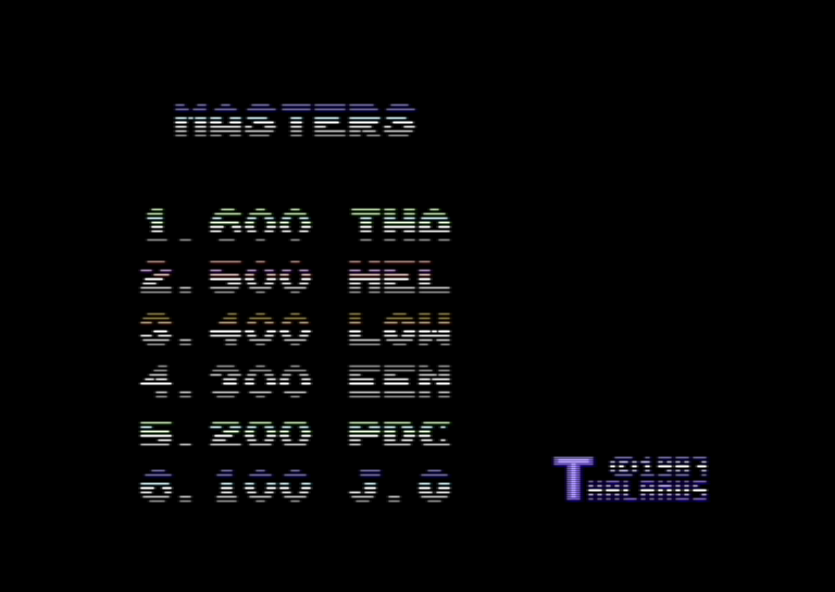 Quedex — emulator screenshot, Commodore 64
