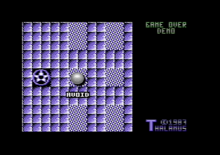 Quedex — emulator screenshot, Commodore 64