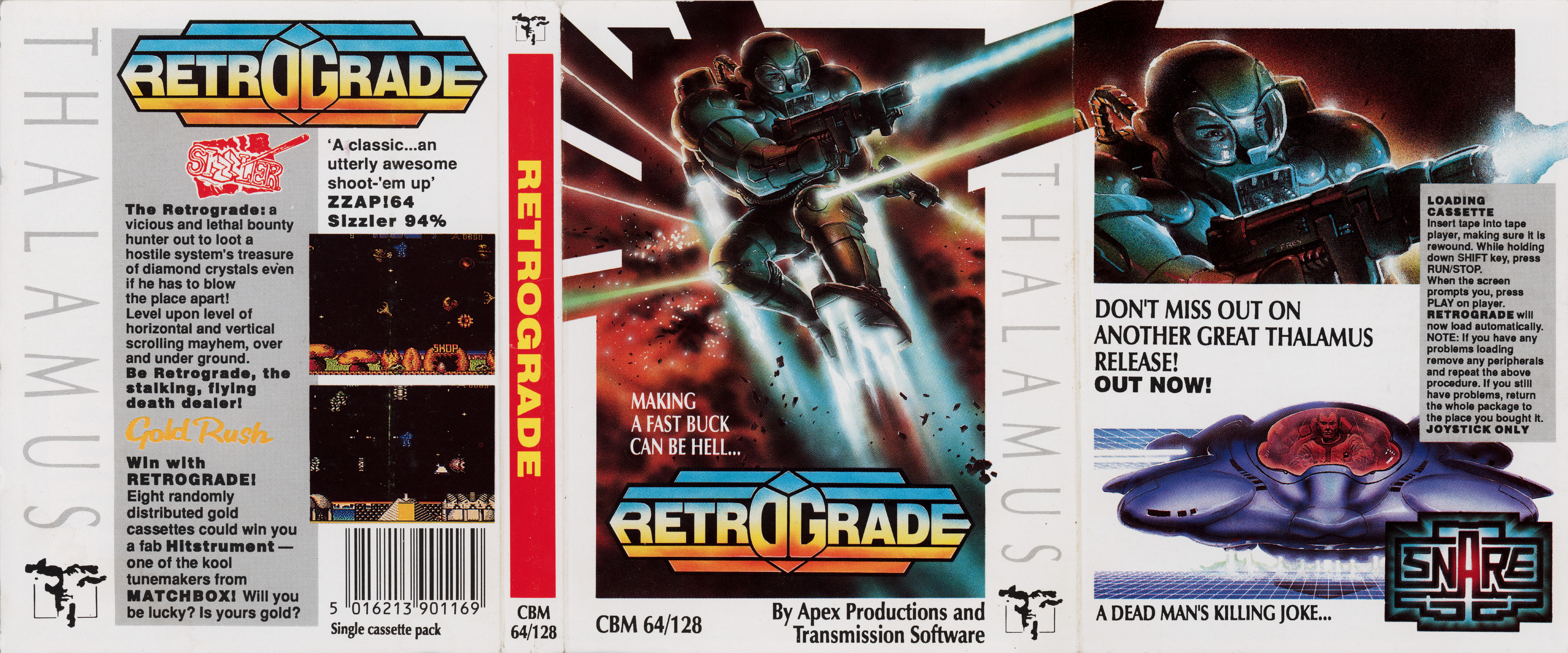 Retrograde — cassette inlay front