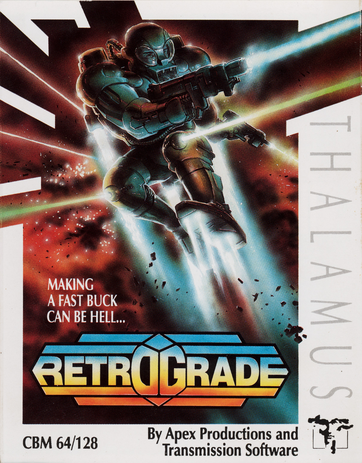 Retrograde — emulator screenshot, Commodore 64