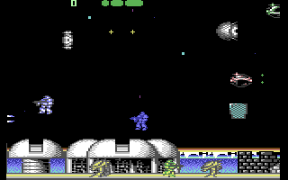 Retrograde — in-game screenshot, Commodore 64