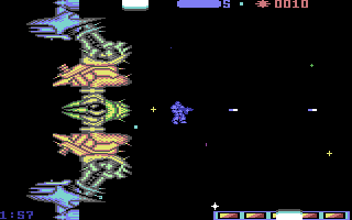 Retrograde — in-game screenshot, Commodore 64