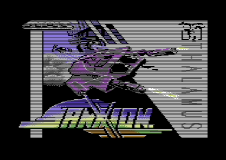 Sanxion — emulator screenshot, Commodore 64